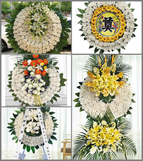 四川成都彭州市濛阳镇大汉村花圈速递